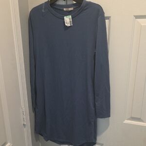 Active USA Slate Blue Mini Dress